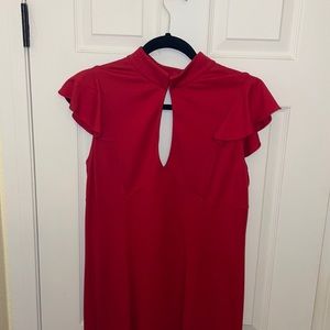 Bebe red dress, Used Size L